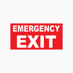EMERGENCY EXIT SIGN