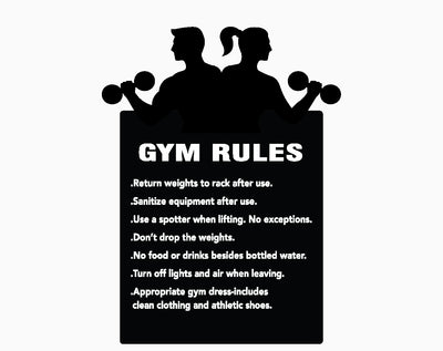 Gym Rules Sign