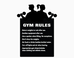 Gym Rules Sign