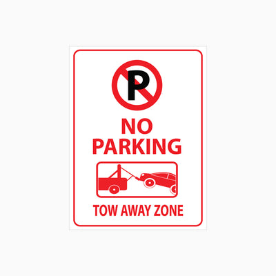 NO PARKING TOW AWAY ZONE SIGN