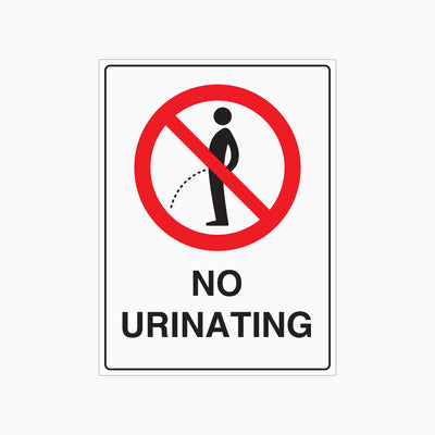 NO URINATING SIGN