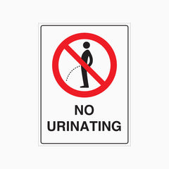 NO URINATING SIGN