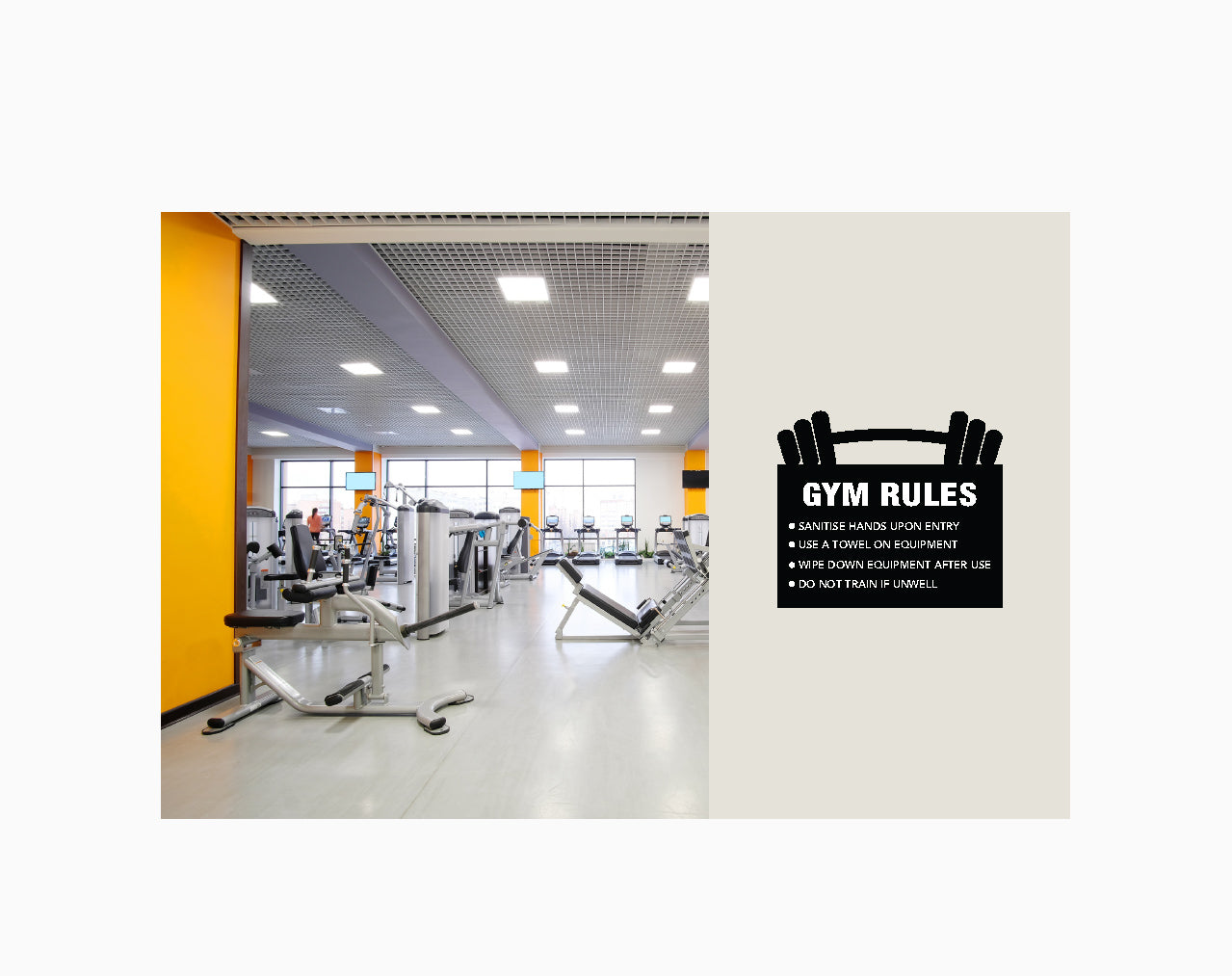 Gym Rules Sign