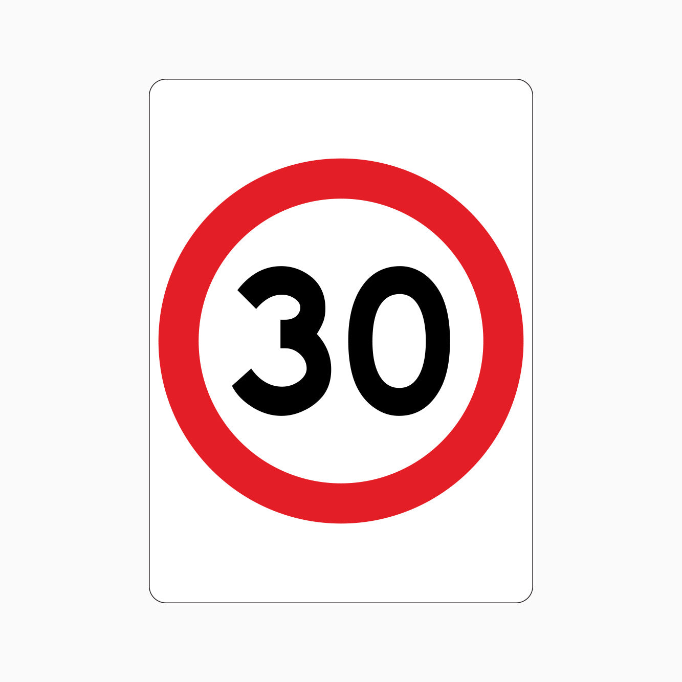 30km Speed Limit SIGN - GET SIGNS