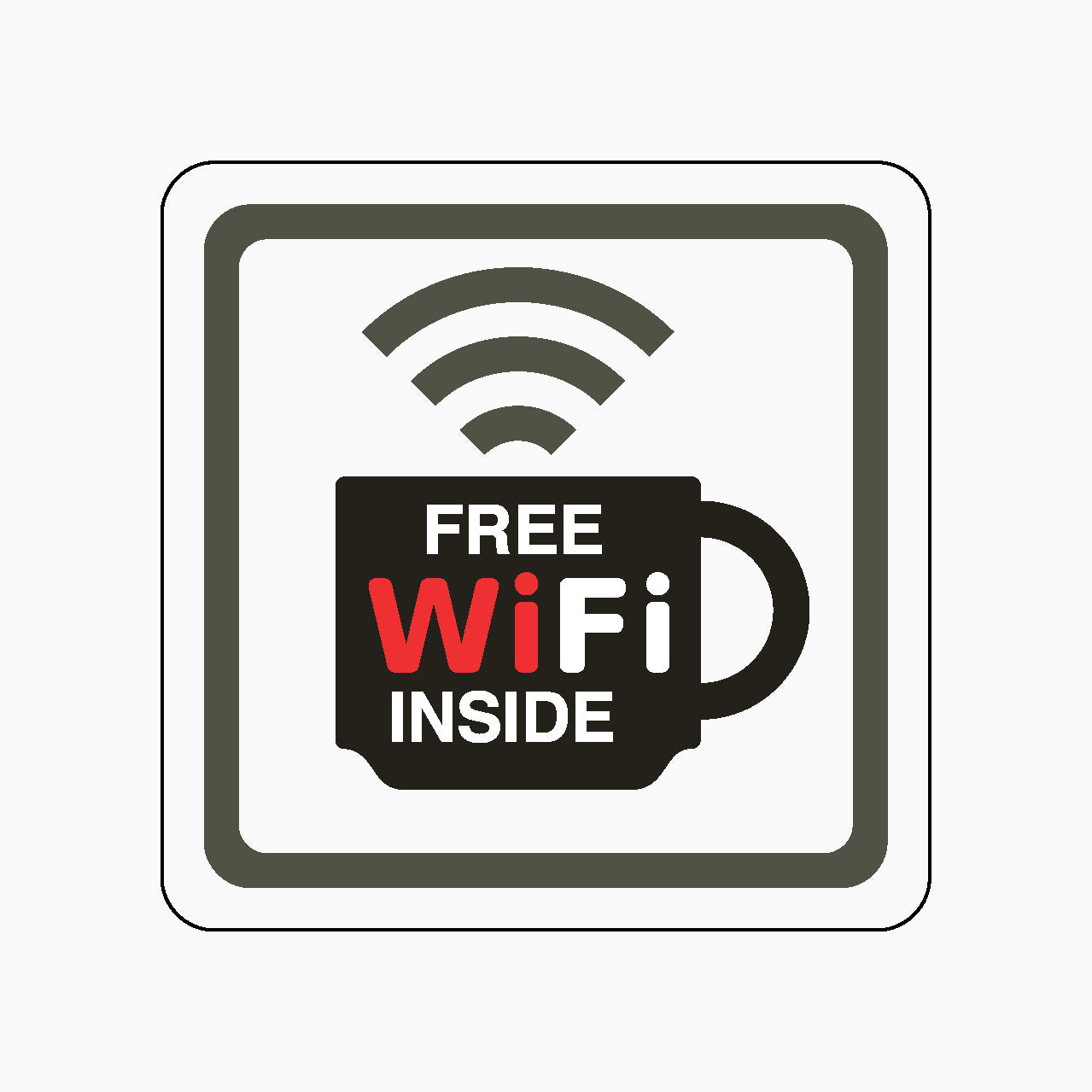 FREE WIFI INSIDE SIGN - SHOP ONLINE ALL SAFETY AND STATUTORY SIGNS FROM GET SIGNS IN AUSTRALIA