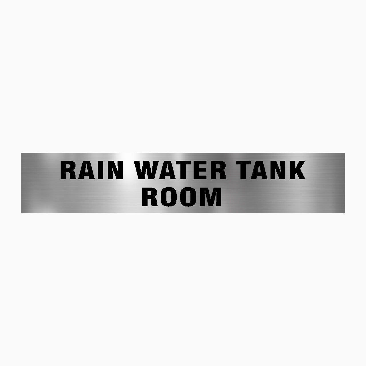 RAIN WATER TANK ROOM SIGN