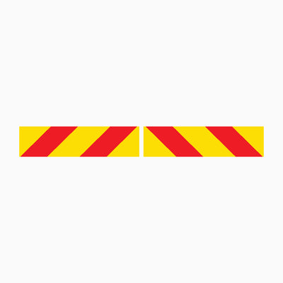 REAR MARKER PLATE SET (Right-Hand & Left Hand) SIGN