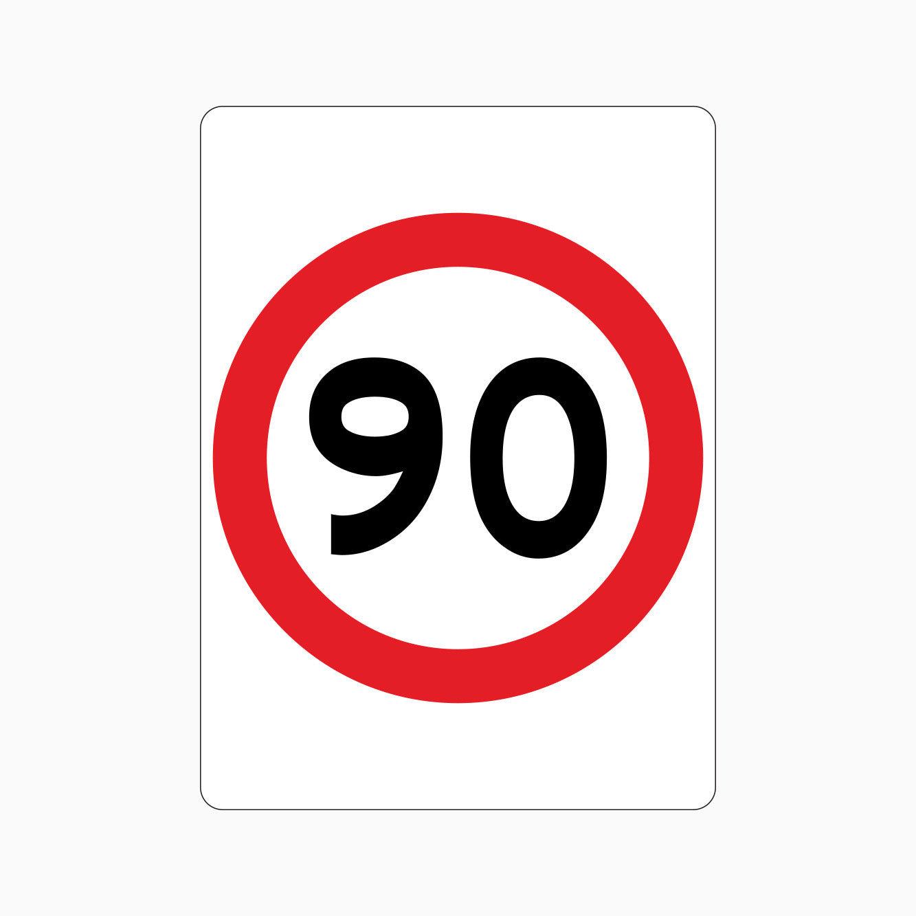 90km Speed Limit SIGN - GET SIGNS