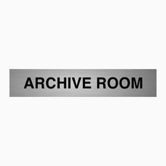 ARCHIVE ROOM SIGN