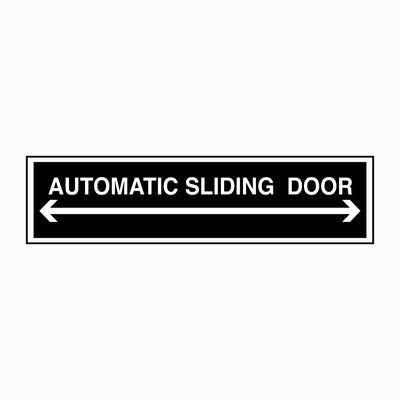 AUTOMATIC SLIDING DOOR (WITH ARROW SYMBOL) DECAL