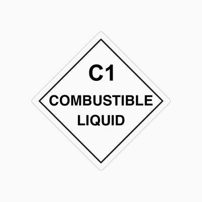 C1 COMBUSTIBLE LIQUID SIGN