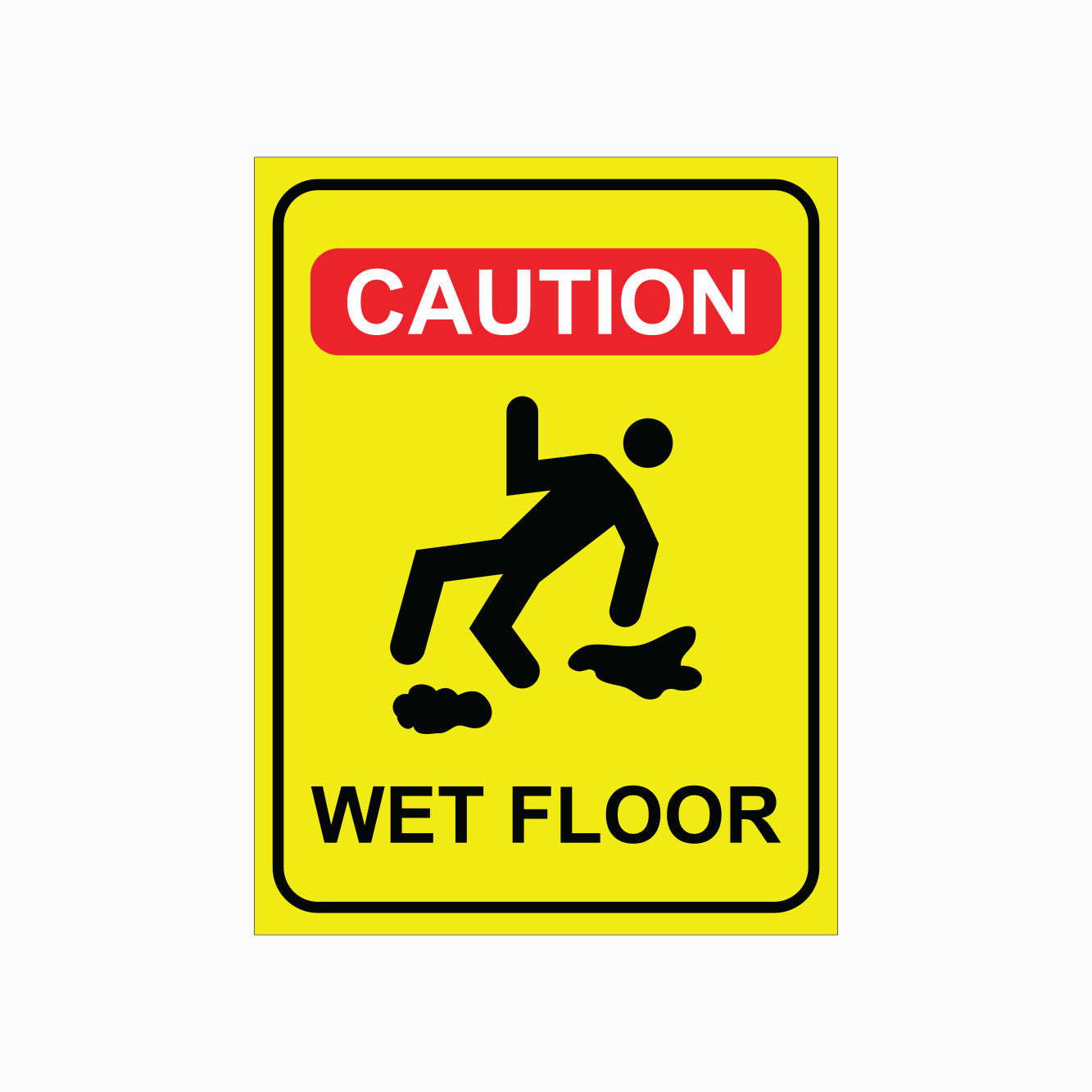 CAUTION SIGN - WET FLOOR SIGN