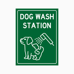 DOG WASH STATION SIGN