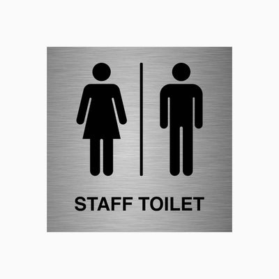 STAFF TOILET SIGN