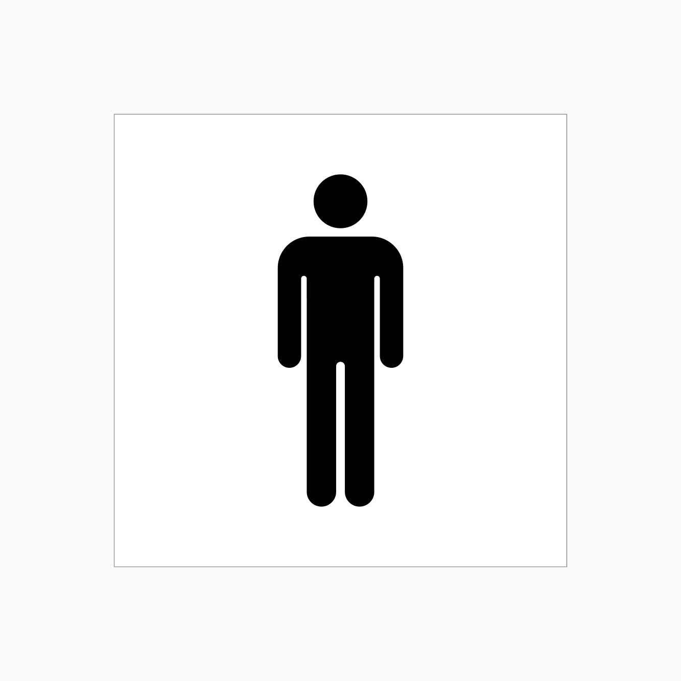 MALE TOILET SIGN - GET SIGNS