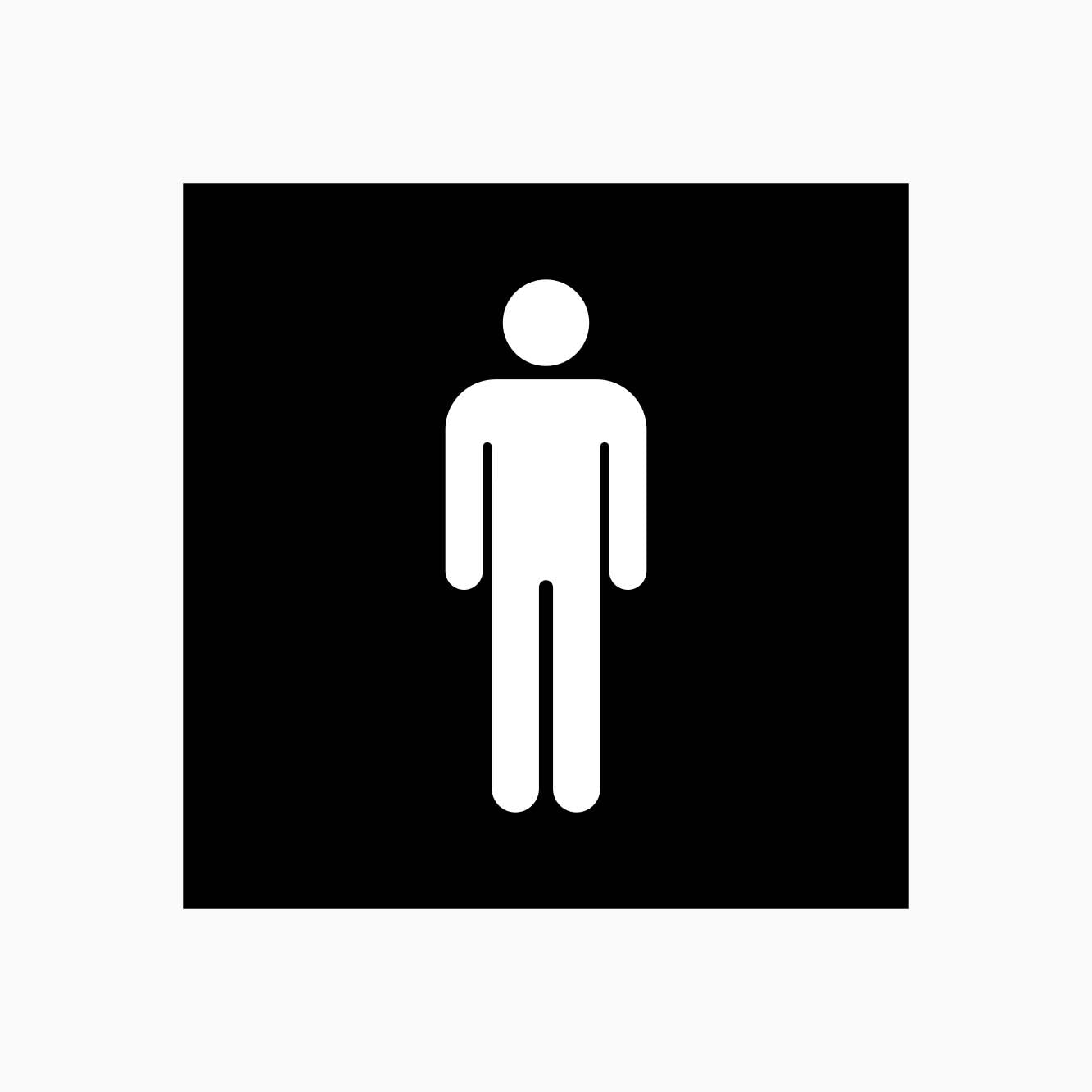 MALE TOILET SIGN - GET SIGNS