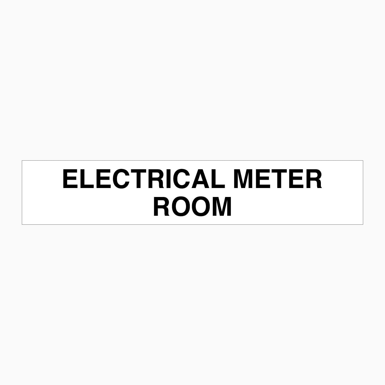 ELECTRICAL METER ROOM SIGN - STATUTORY SIGN - GET SIGNS
