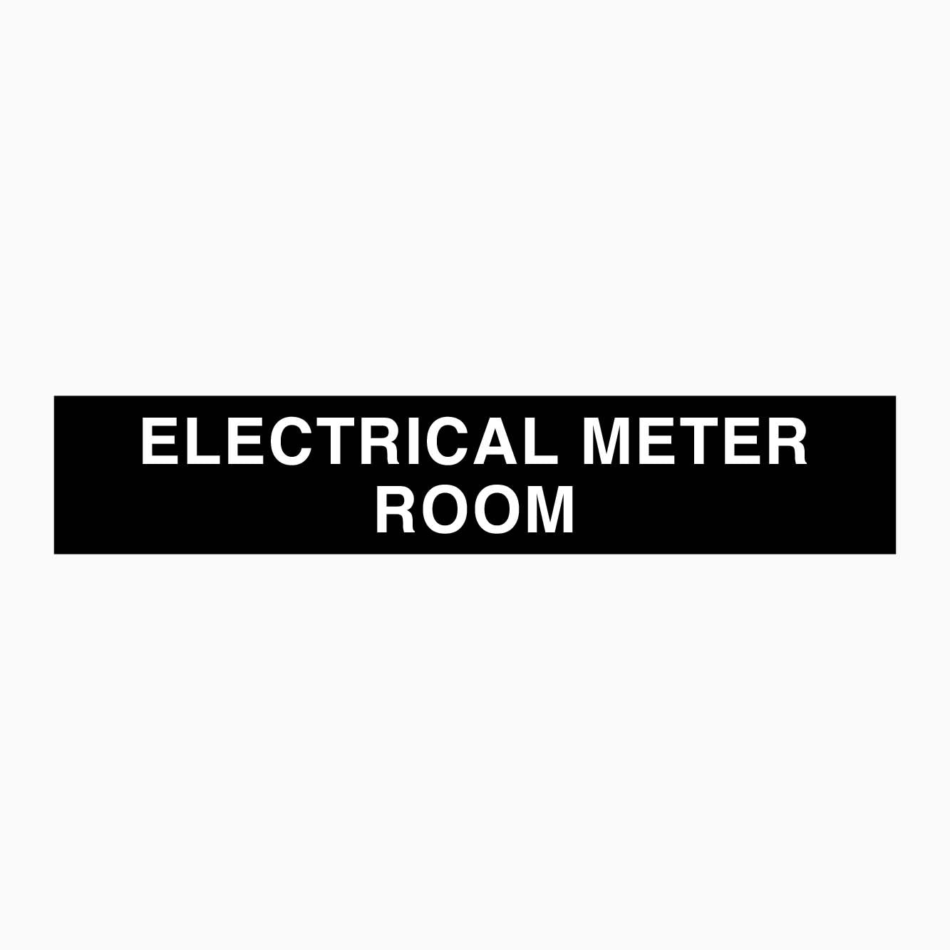 ELECTRICAL METER ROOM SIGN - STATUTORY SIGN - GET SIGNS