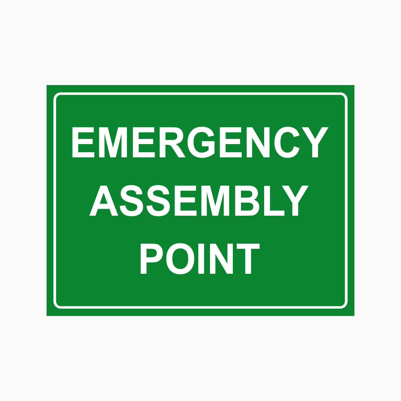 EMERGENCY ASSEMBLY POINT SIGN - GET SIGNS