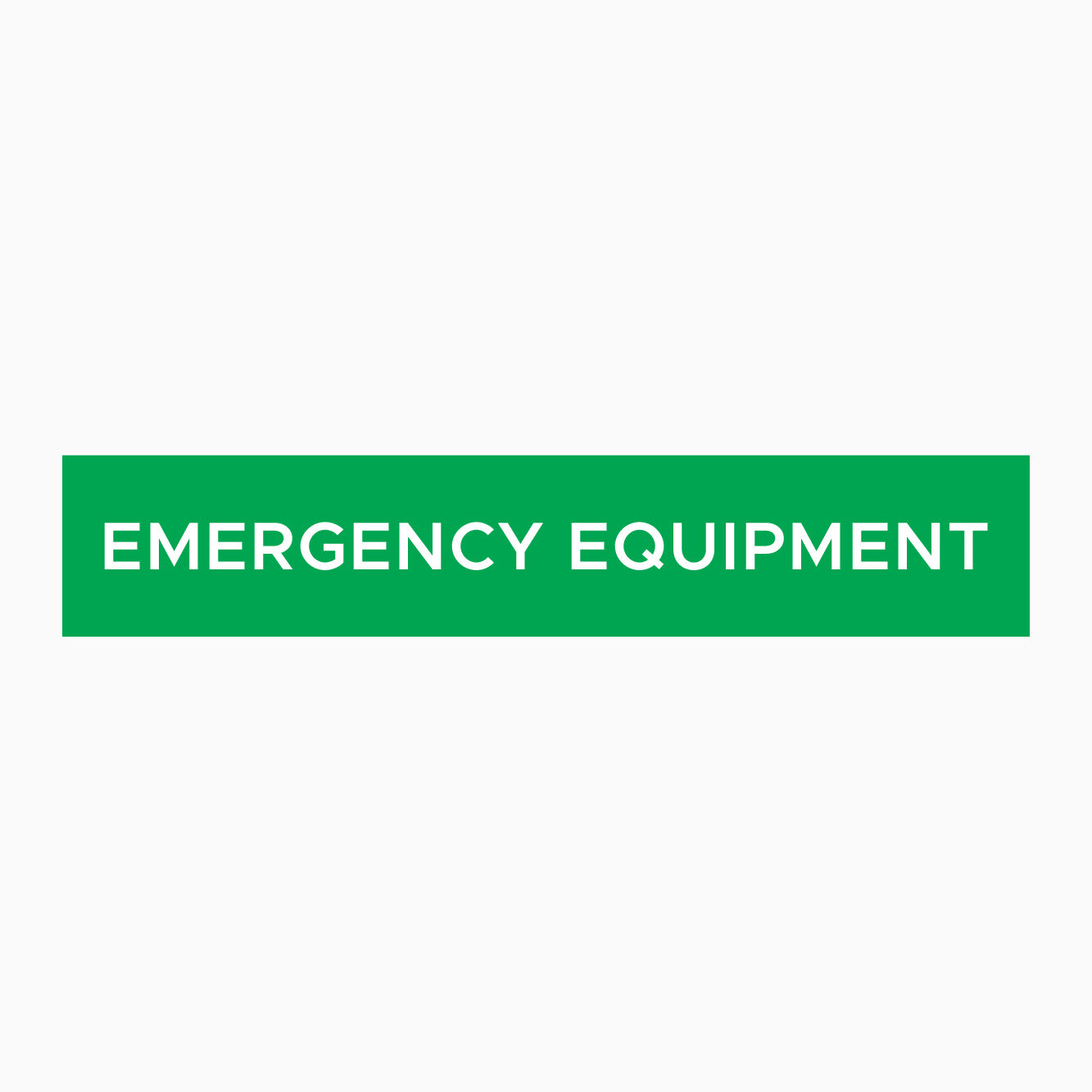 EMERGENCY EQUIPMENT SIGN