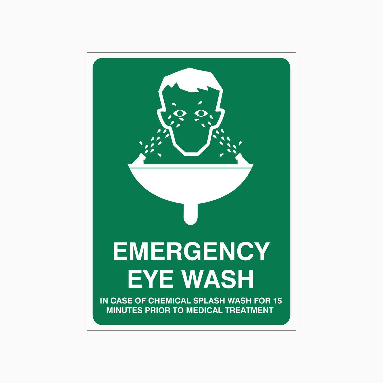EMERGENCY EYE WASH SIGN - GET SIGNS