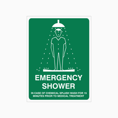 EMERGENCY SHOWER SIGN