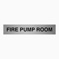 FIRE PUMP ROOM SIGN