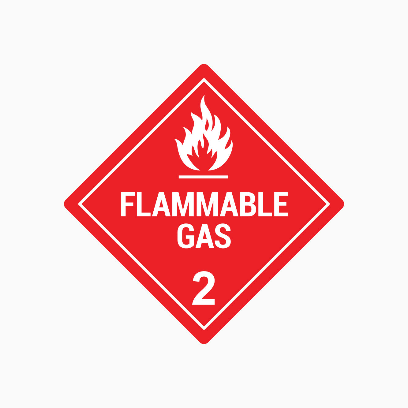 FLAMMABLE GAS (CLASS 2) SIGN - GET SIGNS