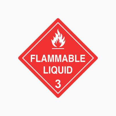 FLAMMABLE LIQUID 3 SIGN