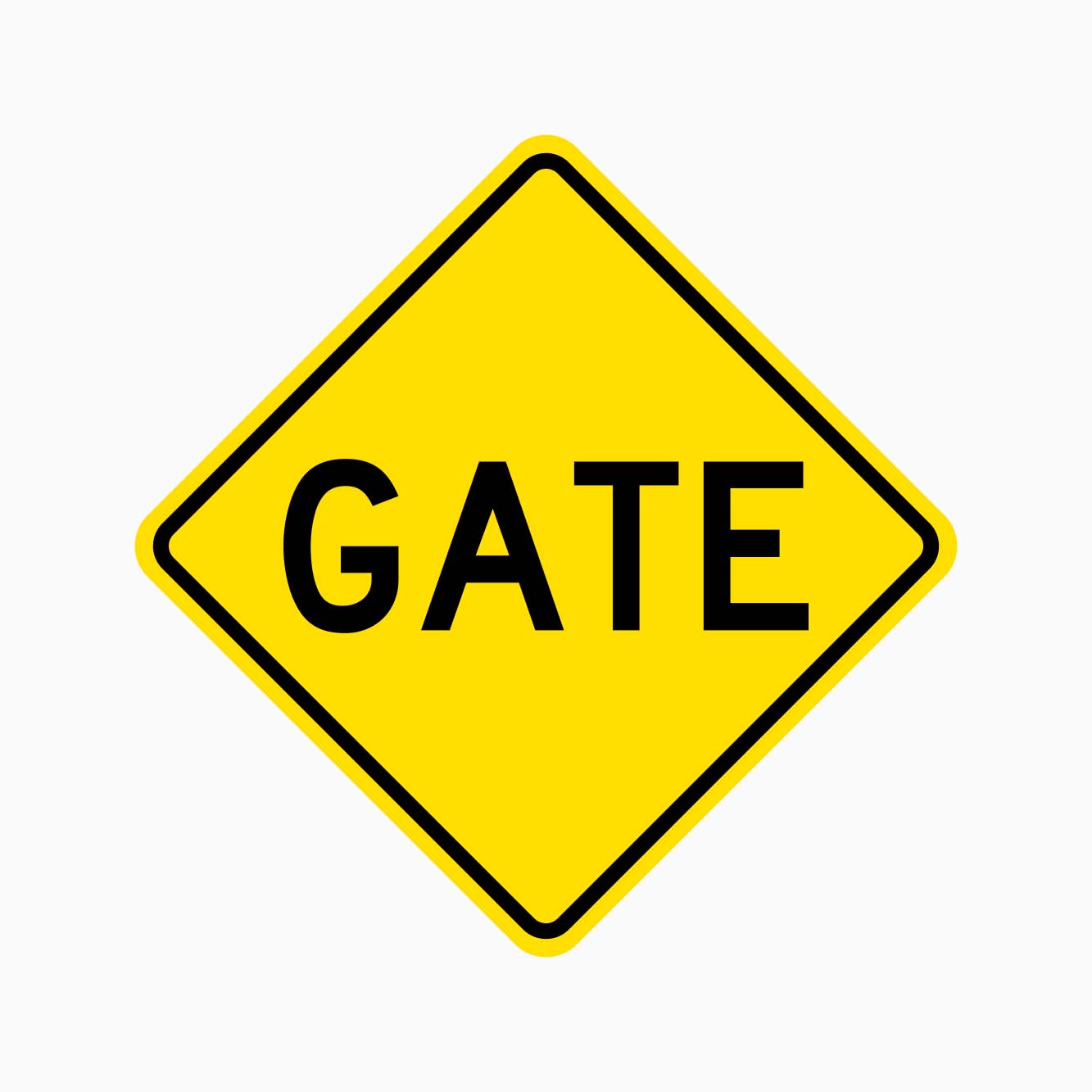 GATE SIGN - W5-14 GET SIGNS