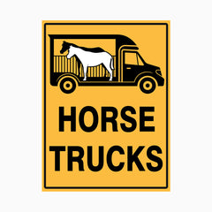 HORSE TRUCKS SIGN