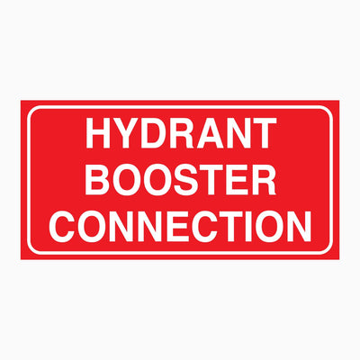 HYDRANT BOOSTER CONNECTION SIGN