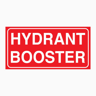 HYDRANT BOOSTER SIGN