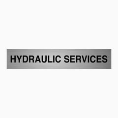 HYDRAULIC SERVICES SIGN