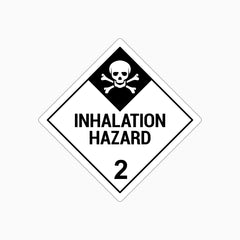 INHALATION HAZARD 2 SIGN