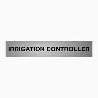 IRRIGATION CONTROLLER SIGN