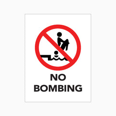 NO BOMBING SIGN