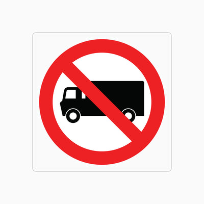 NO TRUCK SIGN