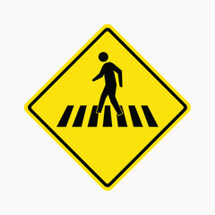 PEDESTRIANS CROSSING SIGN