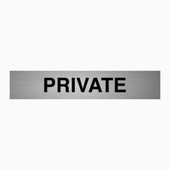 PRIVATE SIGN