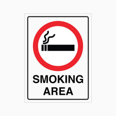 SMOKING AREA SIGN