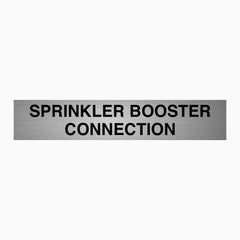 SPRINKLER BOOSTER CONNECTION SIGN