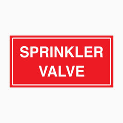 SPRINKLER VALVE SIGN