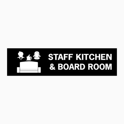STAFF KITCHEN & BOARD ROOM SIGN