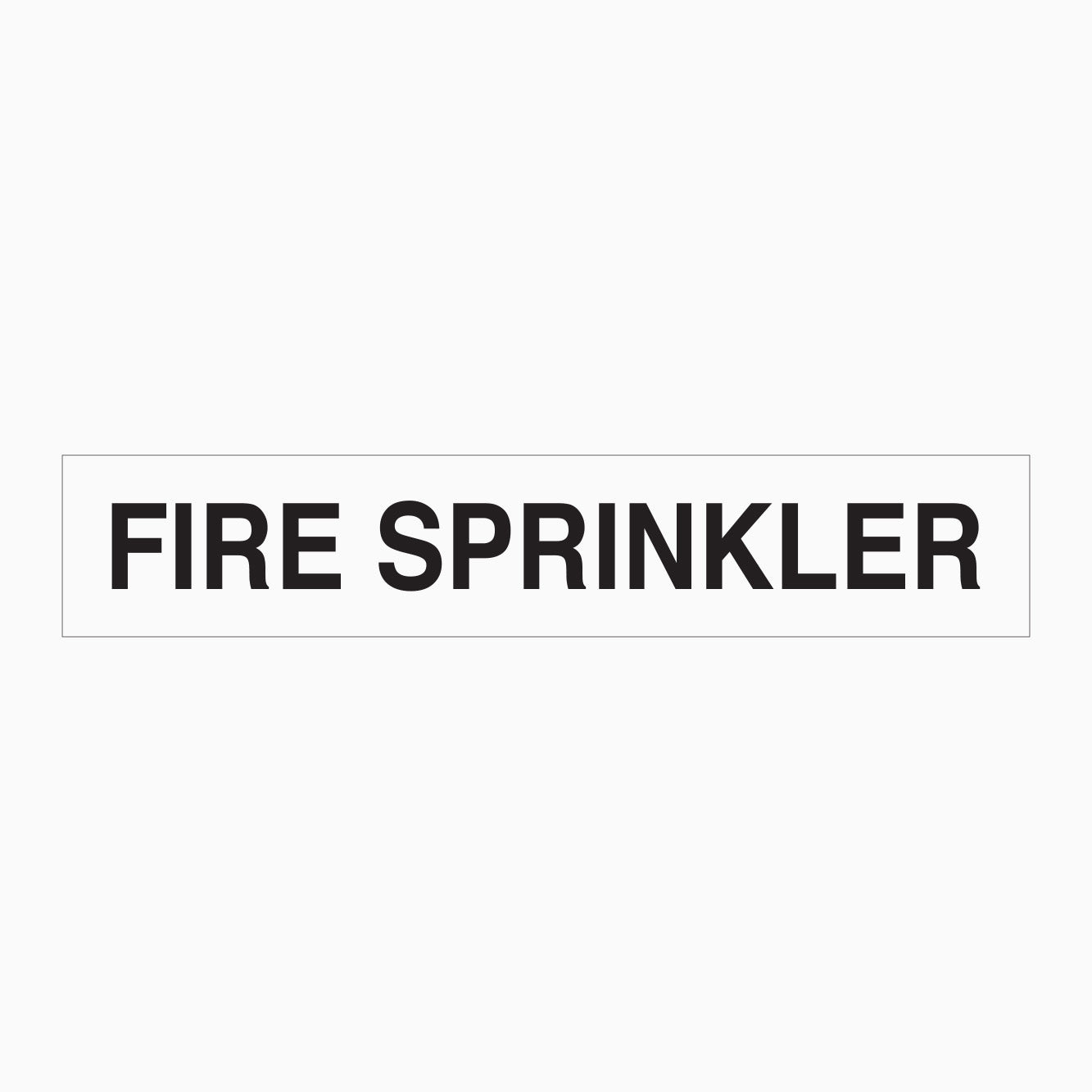 FIRE SPRINKLER SIGN - STATUTORY SIGNS