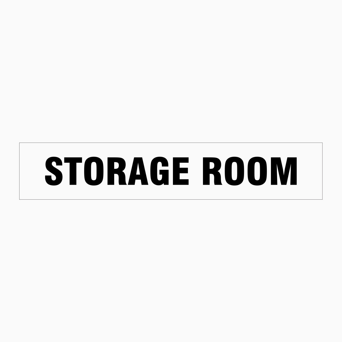STORAGE ROOM SIGN