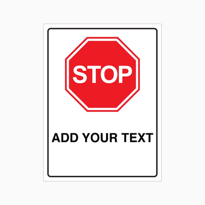 STOP SIGN with custom text