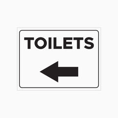 TOILET SIGN - (LEFT OR RIGHT POINT)
