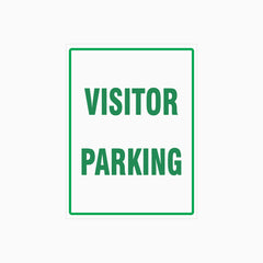 VISITOR PARKING SIGN - Portrait