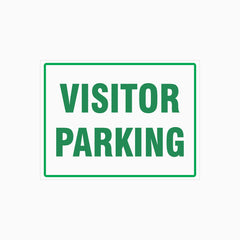 VISITOR PARKING SIGN landscape